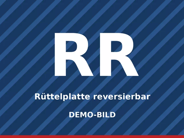 Demo-Bild: Rüttelplatte reversierbar